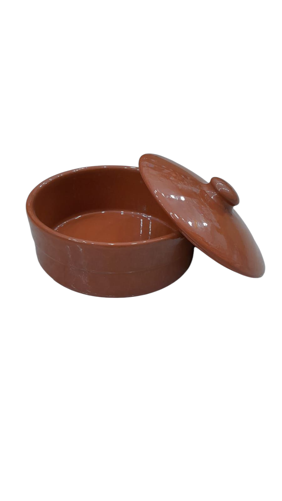 CACEROLA CERAMICA ESMALTADA N*24 COLOR LADRILLO