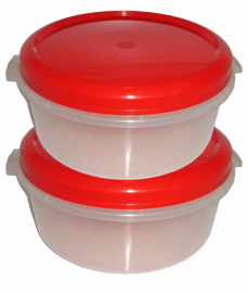 TUPPER HERMETICO PLASTICO REDONDO 2.5LTS