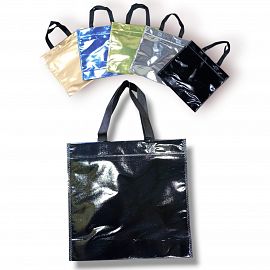 BOLSA ECOLOGICA METALIZADA CON MANIJA 30X30CM