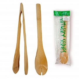 PINZA PARA ENSALADA DE MADERA BAMBOO