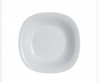PLATO PLAYO OPALINA LINEA CARINE CUADRADO BLANCO 27CM