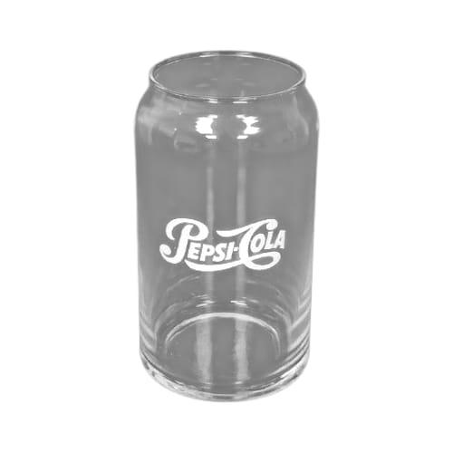 VASO VIDRIO VINTAGE COLOR PEPSI COLA 
