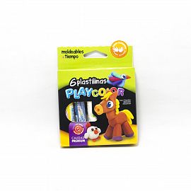 PLASTILINA X 6 UNIDADES PLAYCOLOR