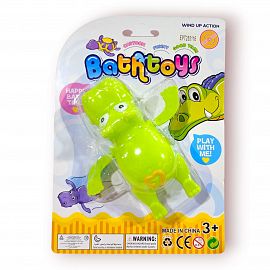 HIPOPOTAMO A CUERDA PARA JUGAR EN EL AGUA 12CM