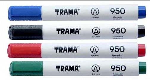 MARCADOR P/PIZARRA TRAMA 950 NEGRO