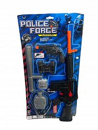 SET POLICIA GRANDE CON ACCESORIOS EN BLISTER